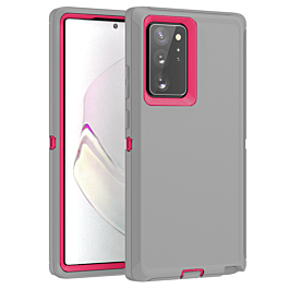Heavy Duty Case for Galaxy Note 20 (GRAY & HOT PINK)
