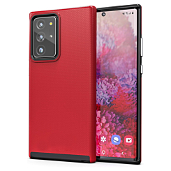 Galaxy Note 20 Ultra Shock Absorption Protective Dual Layer Case - RED