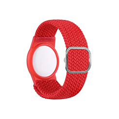 Airtag Wristband Nylon Watch Band - RED