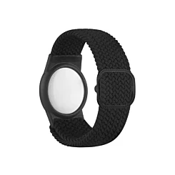 Airtag Wristband Nylon Watch Band - BLACK