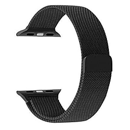iWatch (38/40/41mm) Milanese Stainless Steel Band - BLACK