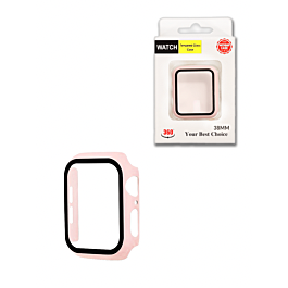 iWatch 38mm Hard PC Bumper Case with Tempered Glass - 9