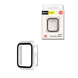 iWatch 38mm Hard PC Bumper Case with Tempered Glass - 3