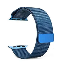 iWatch (42/44/45/49mm) Milanese Stainless Steel Band - BLUE