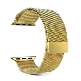 iWatch (42/44/45/49mm) Milanese Stainless Steel Band - GOLD