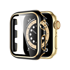 iWatch 42mm Shinny Hard PC Bumper Case - BLACK & GOLD