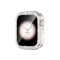 iWatch 46mm Stone PC Bumper Case with Tempered Glass - CLEAR