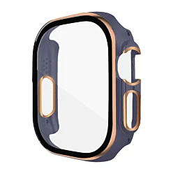 iWatch 49mm Shinny Hard PC Bumper Case - BLUE & ROSE GOLD