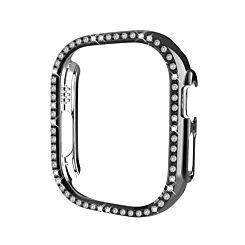 iWatch 49mm Stone PC Bumper Case - BLACK