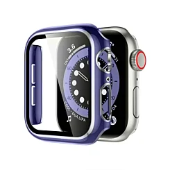 iWatch 49mm Shinny Hard PC Bumper Case - BLUE & SILVER
