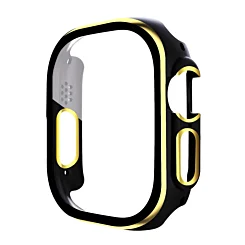 iWatch 49mm Shinny Hard PC Bumper Case - BLACK & GOLD