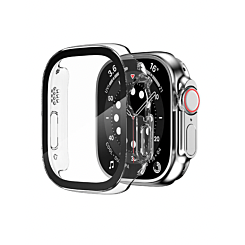 iWatch 49mm Hard PC Bumper Case with Tempered Glass - CLEAR