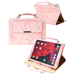 Smart Work Bag Style Case - MARBLE BLACK for iPad Mini 1 / 2 / 3 / 4 / 5