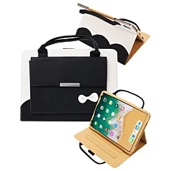 Smart Work Bag Style Case - RIBBON BLACK for iPad Mini 1 / 2 / 3 / 4 / 5
