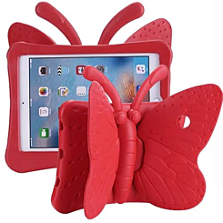 Butterfly Shockproof Kids Case - RED for iPad Mini 1 / 2 / 3 / 4 / 5