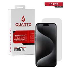 10 Pack Tempered Glass for iPhone 16 Pro / 17 / 17 Pro