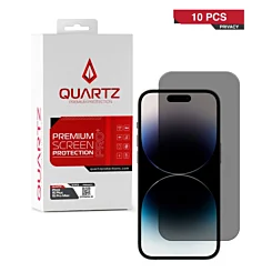 10 Pack Premium Privacy Tempered Glass for iPhone 15 Plus / 15 Pro Max