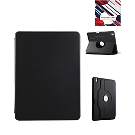 360 Rotating Smart Cover Case for iPad 7/8/9 Black
