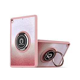 Hard Thin case with kickstand for iPad 7/8/9 Pink Glitter