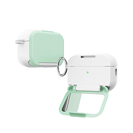 Makeup Mirror Stand Holder Case - Green for AirPods Pro 3