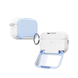 Makeup Mirror Stand Holder Case - Blue for AirPods Pro 3