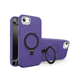 Heavy MagSafe kickstand case For SE/8 Purple