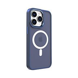 See through wireless charging case for 13 Pro - Blue