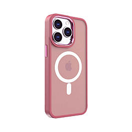 See through wireless charging case for 13 Pro - Pink