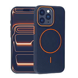 Leather Case for 13 Pro - Blue/Orange