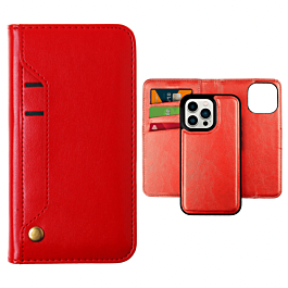 Magnetic Wallet Case for 13 Pro - Red