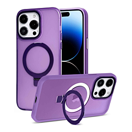 Matte Finish MagSafe Kickstand Case for 13 Pro Max - Purple