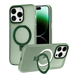 Matte Finish MagSafe Kickstand Case for 13 Pro Max - Green