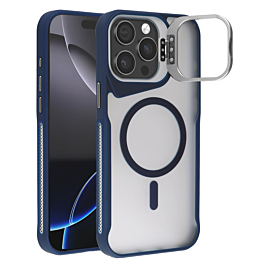 Matte Finish Camera Protection Kickstand Case for 13 Pro Max - Blue