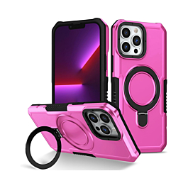 ShockProof Magsafe Kickstand Case for 13 Pro Max - Pink