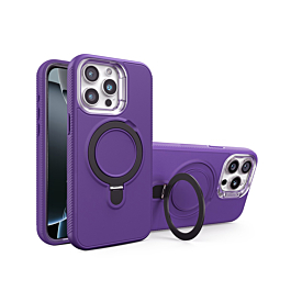 Rugged MagSafe Kickstand Case for 13 Pro Max - Purple