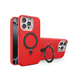 Rugged MagSafe Kickstand Case for 13 Pro Max - Red