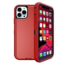 Rugged MagSafe Kickstand Case for 13 Pro Max - Red