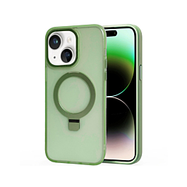 Matte MagSafe Kickstand Case for 14 Plus / 15 Plus- Green