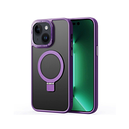 Matte MagSafe Kickstand Case for 14 Plus / 15 Plus- Purple