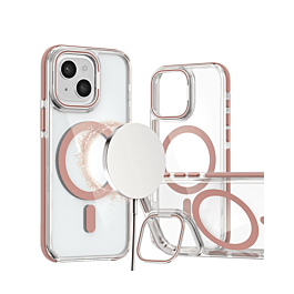 Gloss Camera  Kickstand Case for 14 Plus / 15 Plus- Rose Gold
