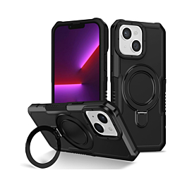ShockProof Kickstand Case for 14 Plus / 15 Plus- Black