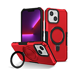 ShockProof Kickstand Case for 14 Plus / 15 Plus- Red