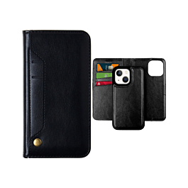 Magnetic Wallet Case for 14 Plus / 15 Plus Black