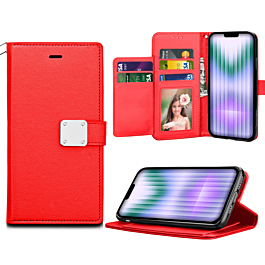 Wallet Case for 14 Plus / 15 Plus Red