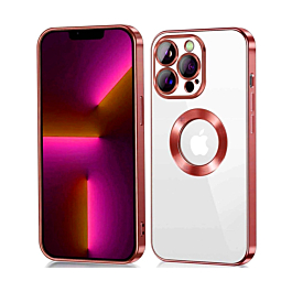 Shiny Case With Wireless Charging for 14 Pro- Red