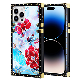 Floral Square Case for 14 Pro- 1