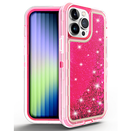 Glitter Defender Case for 14 Pro- Pink