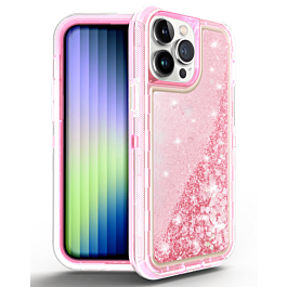 Glitter Defender Case for 14 Pro- Light Pink