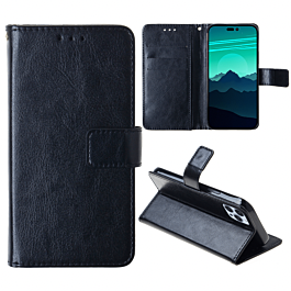 Leather Folio case for 14 Pro- Black