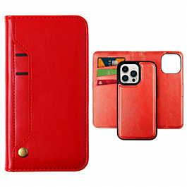 Magnetic Folio Case for 14 Pro- Red